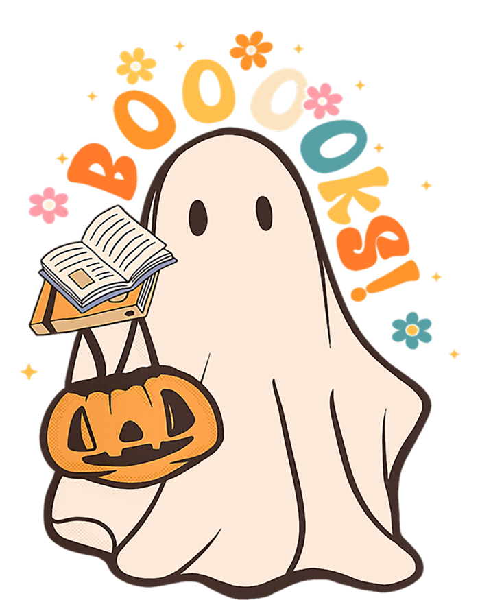 Booooks Ghost Funny Halloween Teacher Book Library Reading Funny Gift Kids Long Sleeve Shirt