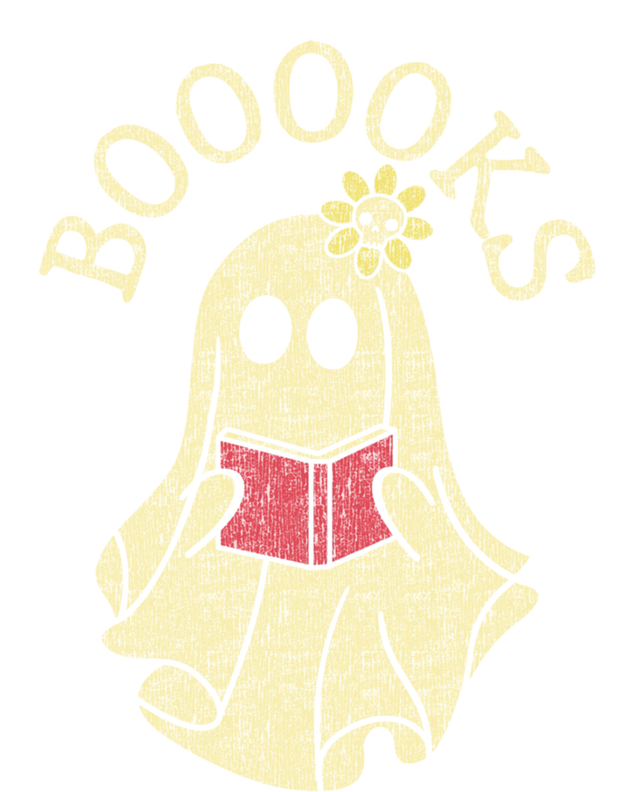 Boooooks Funny Ghost Reading Books Gift Full-Length Apron With Pockets