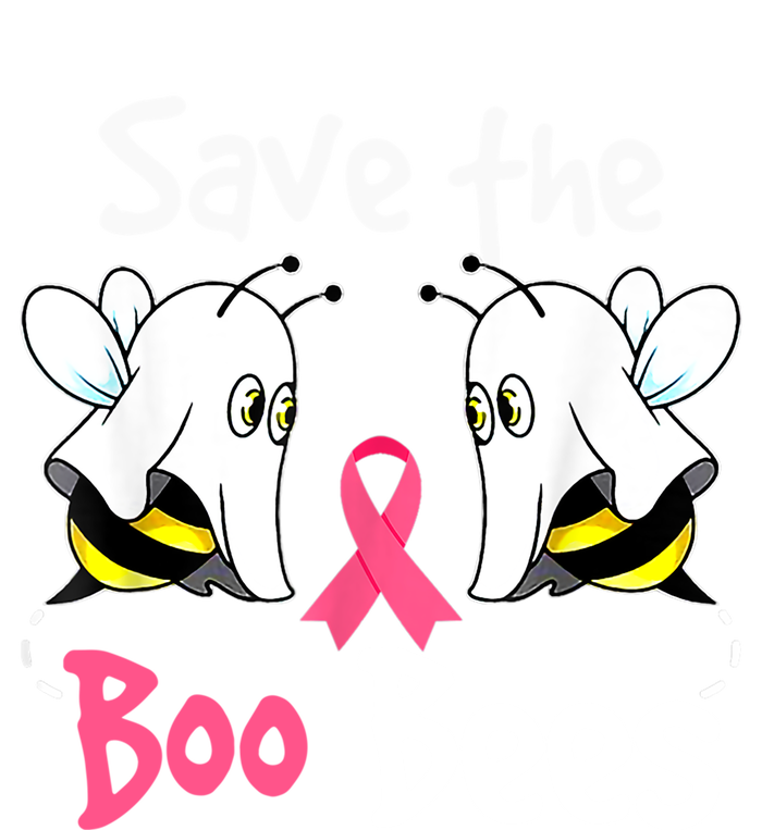 Breast Cancer Awareness Save Boo Bees Funny Halloween Gift T-Shirt