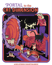 Portal To The Cat Dimension Halloween Party Horror Night T-Shirt