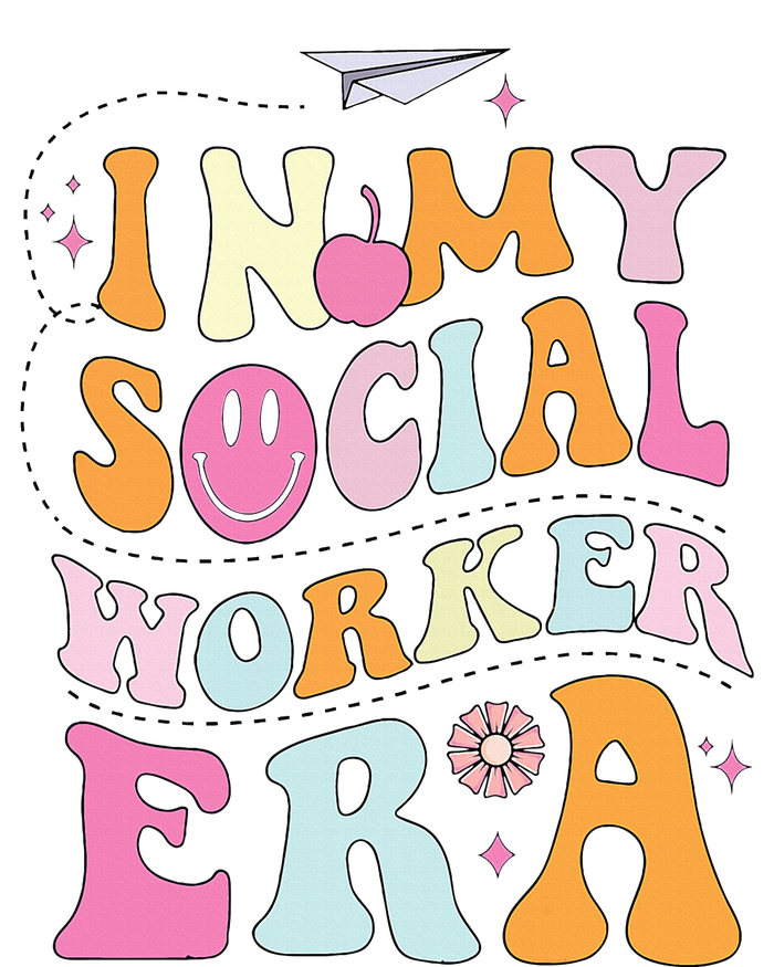 In My Social Worker Era School Social Worker Groovy T-Shirt