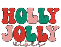 Holly Xmas Jolly Vibes Groovy Retro Hippie Christmas Pajamas Sustainable Knit Beanie