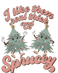 Retro Christmas Tree I Like Them Real Thick And Sprucey Xmas Cooling Performance Long Sleeve Crew