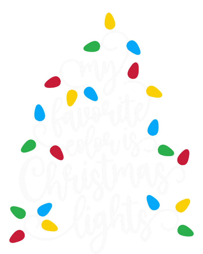 My Favorite Color Is Christmas Lights Family Christmas Tree Ladies Essential Tank