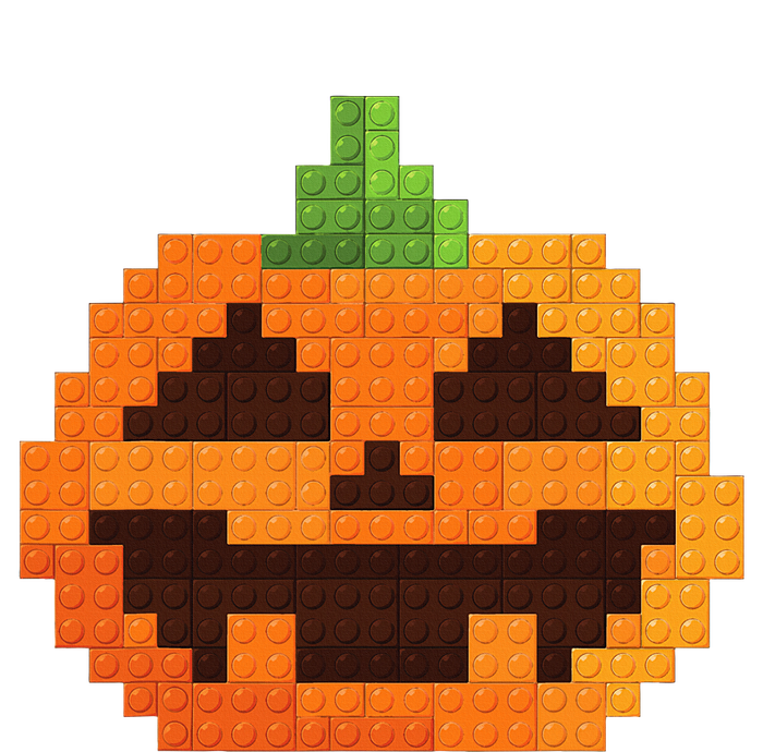 Halloween Master Builder Pumpkin Building Blocks Bricks Women's T-Shirt