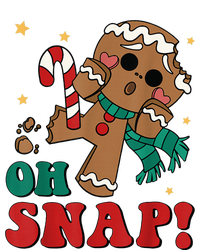 Oh Snap Gingerbread Man Retro Christmas Funny Family Xmas V-Neck T-Shirt