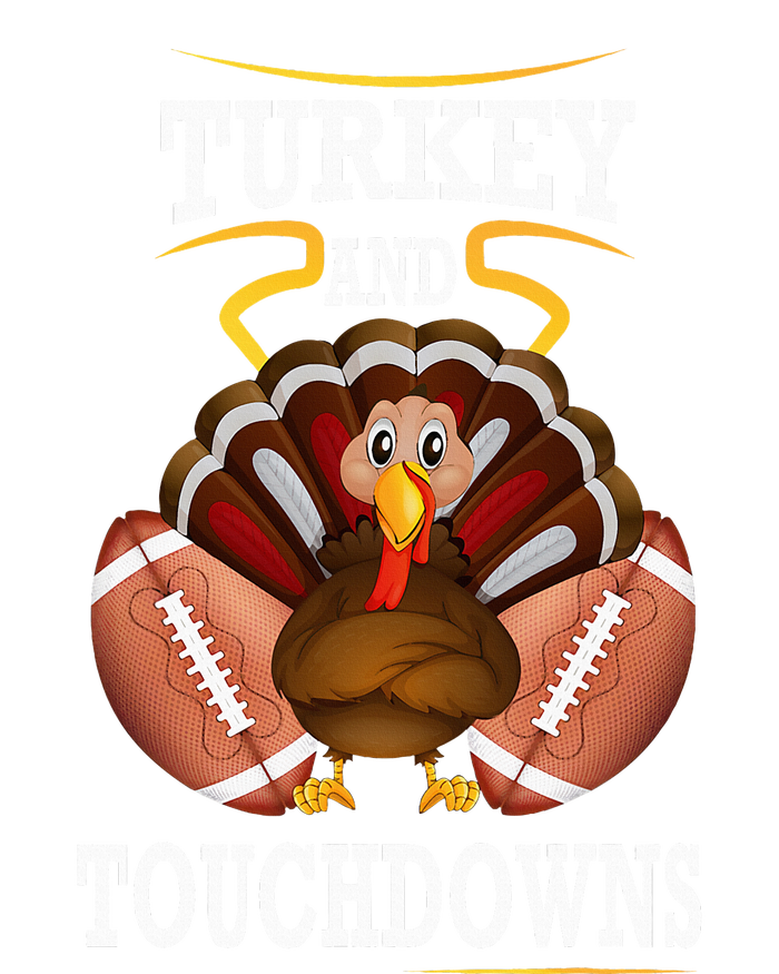 Thanksgiving Turkey And Touchdowns Football Tank Top