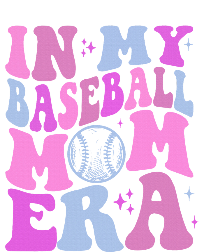 Retro In My Baseball Mom Era Funny Game Day Baseball Lover Women's Fleece Hoodie