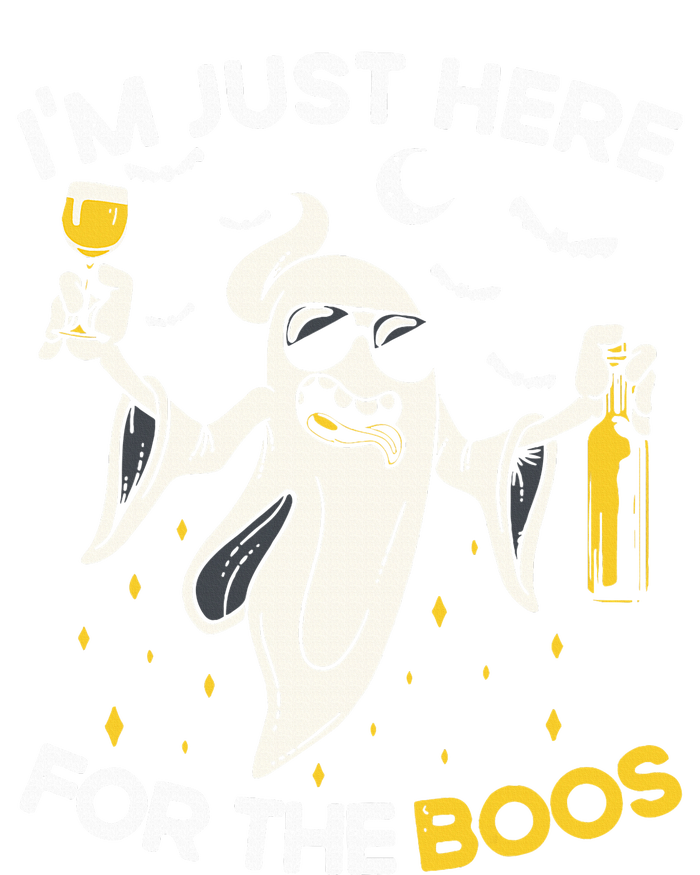 Im Just Here For The Boos Funny Halloween Beer Lovers Drink Bumper Sticker