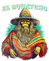 El Squatcho Poncho Western Bigfoot Funny Sasquatch Bumper Sticker