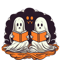 Cute Ghost Reading Books Halloween Book Cool Gift Full-Length Apron With Pockets