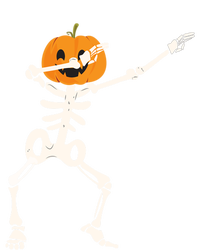 Dabbing Skeleton Pumpkin Head Funny Dab Gift Ladies Essential Flowy Tank