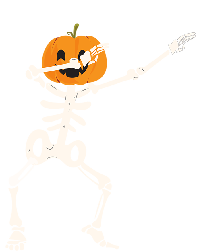 Dabbing Skeleton Pumpkin Head Funny Dab Gift Ladies Essential Flowy Tank