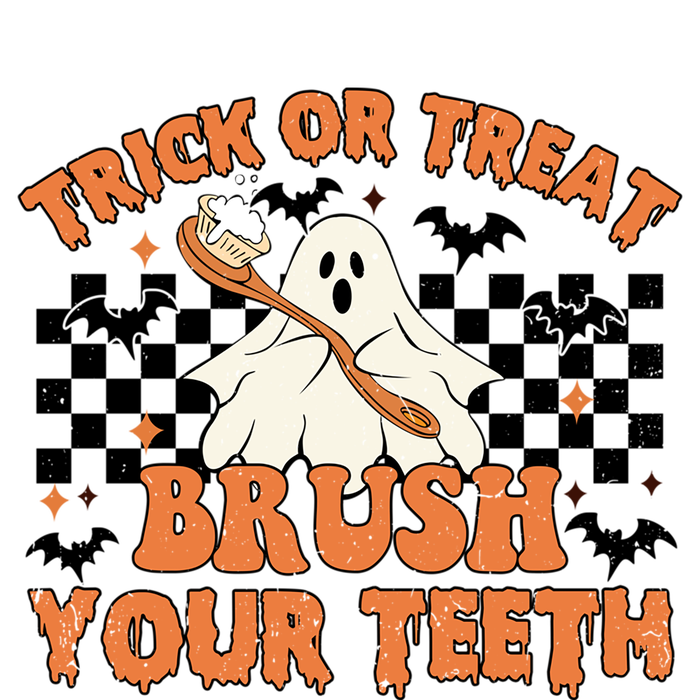 Dental Halloween Trick Or Treat Brush Your Teeth Funny Ghost Gift Tank Top