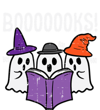 Boooks Cute Ghost Book Reading Teacher Halloween Costume Gift Women's Tri-Blend 3/4-Sleeve Raglan Shirt