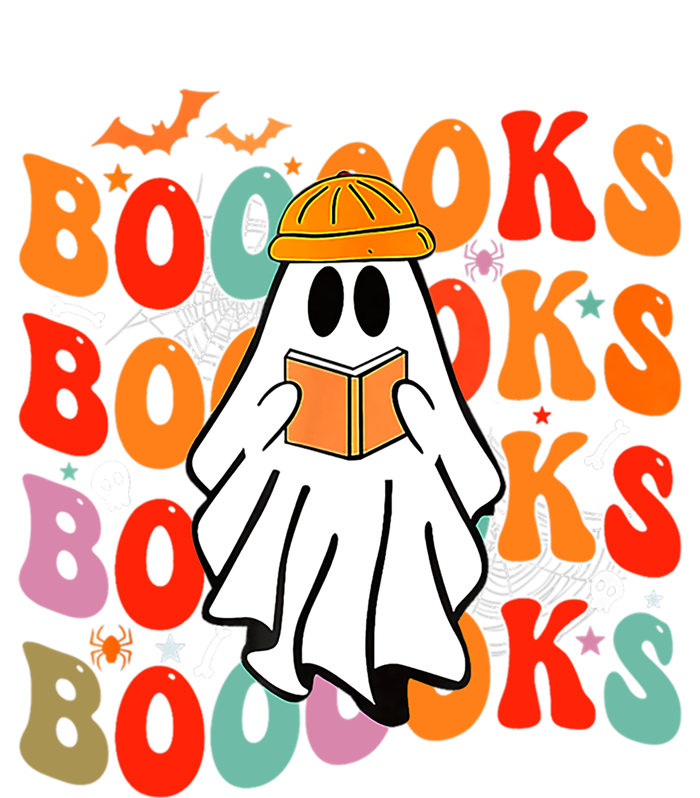 Booooks Groovy Cute Ghost Book Retro Reading Halloween Great Gift T-Shirt