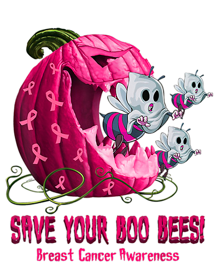 Breast Cancer Awareness Boos Pumpkin Save Your Boo Bees Gift T-Shirt