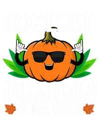 Coolest Pumpkin In The Patch Sunglasses Pumpkin Halloween Gift Stripe Pom Pom Beanie