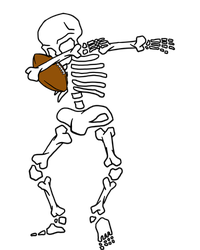 Dabbing Skeleton Football Funny Halloween Dab Costume Gift Great Gift T-Shirt