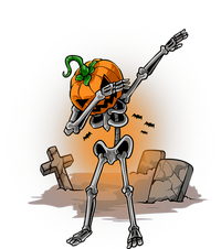 Dabbing Skeleton Funny Gift Pumpkin Dance Pumpkin Dab Halloween Cute Gift Button