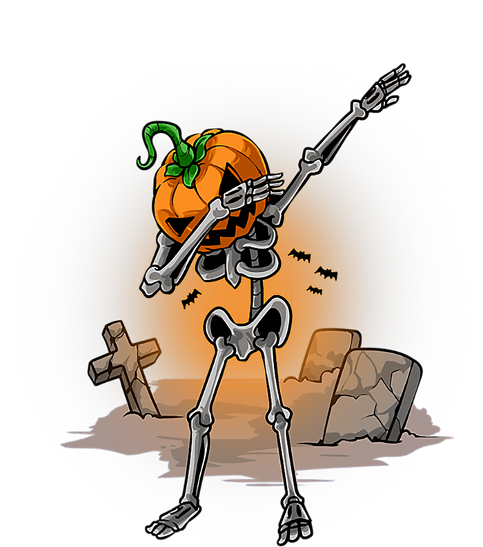 Dabbing Skeleton Funny Gift Pumpkin Dance Pumpkin Dab Halloween Cute Gift Button