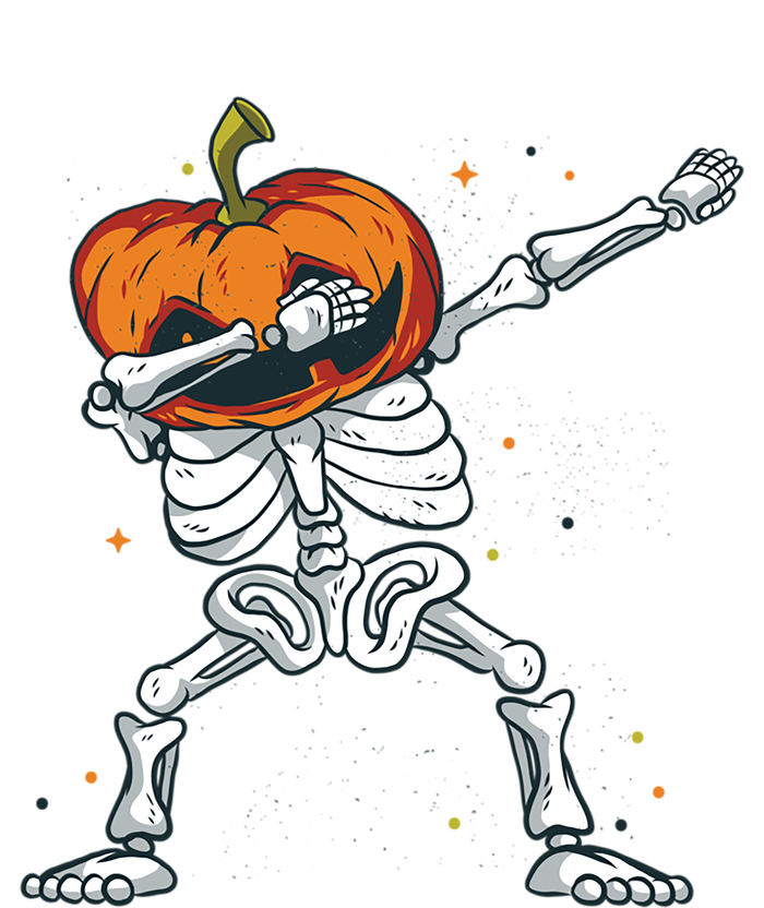 Dabbing Skeleton With Pumpkin Head Jack O Lantern Dab Gift Full Zip Hoodie