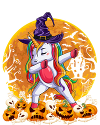 Dabbing Unicorn Dance Pumpkin Halloween Witch Skeleton Gift T-Shirt