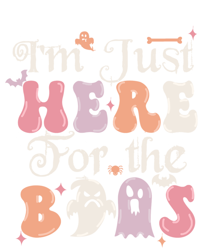 Funny Halloween Party Quote Im Just Here For The Boos Ghost Cool Gift Women's Tri-Blend 3/4-Sleeve Raglan Shirt