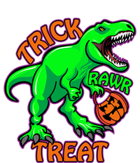 Funny Halloween Trick Rawr Treat TRex Dinosaur With Pumpkin Gift Bumper Sticker