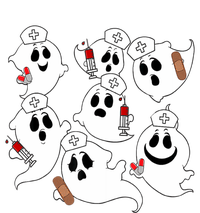 Funny Nurse Ghost Boo Scrub Western Halloween Spooky Season Great Gift T-Shirt