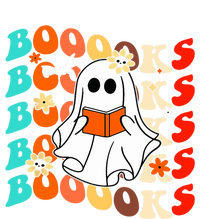 Groovy Vintage Boooks Ghost Halloween Teacher Book Reading Cool Gift V-Neck T-Shirt