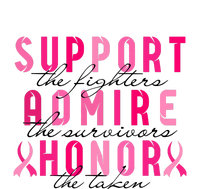 Breast Cancer Awareness Support Admire Honor Pink Ribbon Gift Premium Crewneck Sweatshirt