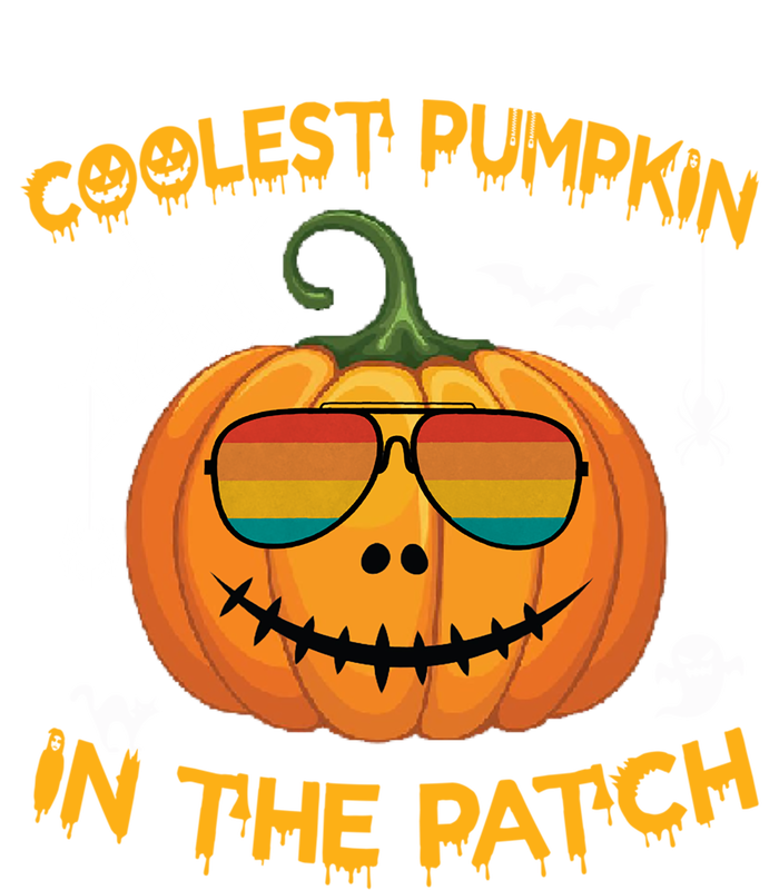 Coolest Pumpkin In The Patch Funny Pumpkin Sunglasses Gift Kids Long Sleeve Shirt