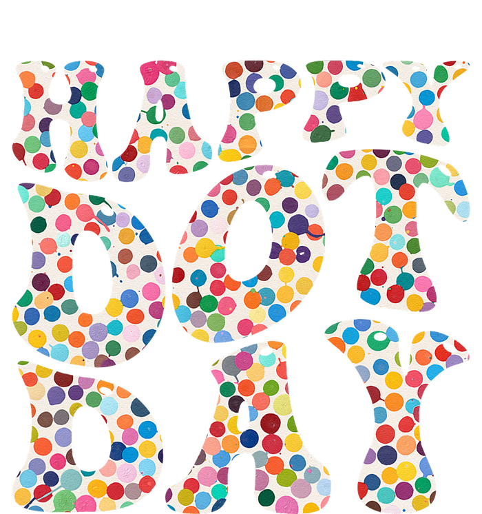 Happy International Dot Day Colorful Polka Dot Groovy T-Shirt