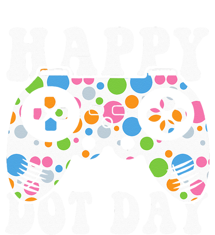 Colorful Polka Dot Game Controller International Dot Day Kids Women's V-Neck T-Shirt