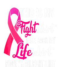 Pink Ribbon This Is My Fight Funny Breast Cancer Awareness Gift T-Shirt