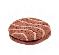 Funny I Buy My Own Fudge Rounds Vintage Fudge Rounds Women's Crop Top Tee