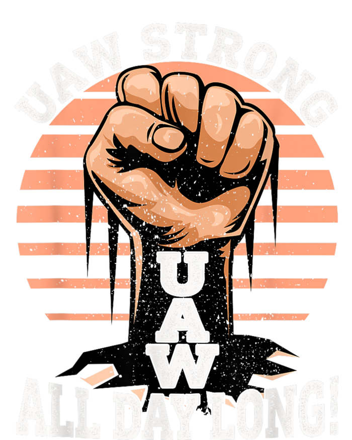 UAW Strong UAW Proud Union Pride UAW Laborer Worker Striped Beanie with Solid Band