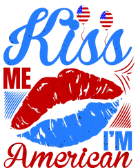 Kiss Me Im American Adult ChromaSoft Performance T-Shirt