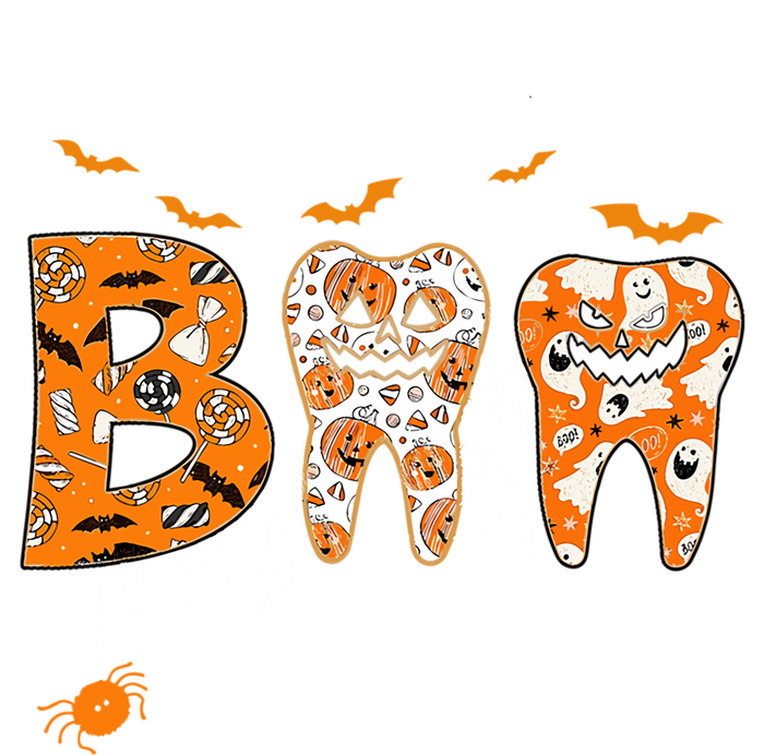 Boo Spooky Dentist Halloween Teeth Pumpkin Dental Hygienist Gift T-Shirt