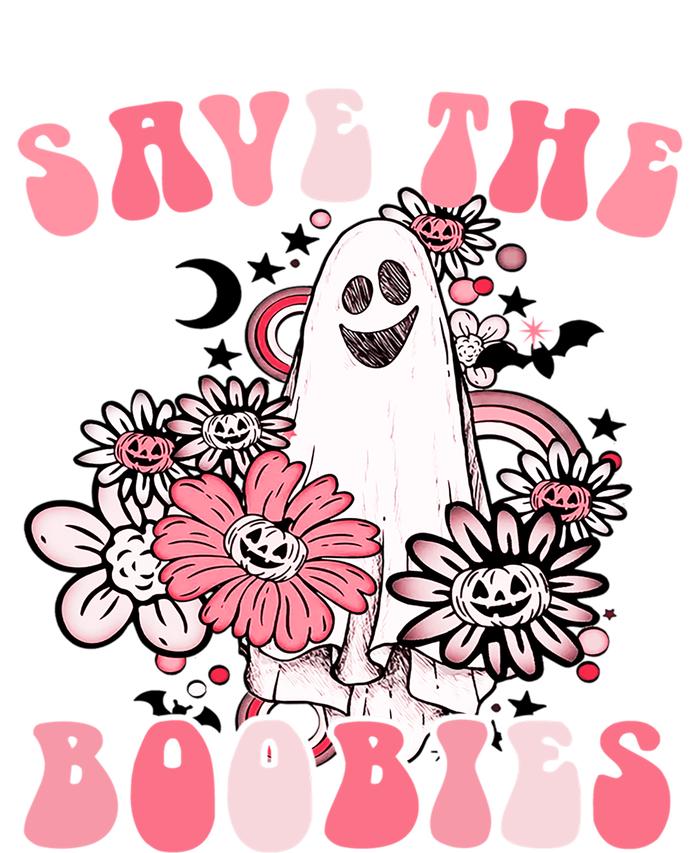 Boobees Breast Cancer Boho Groovy Ghost Save The Boo Bees Gift Women's Tri-Blend 3/4-Sleeve Raglan Shirt