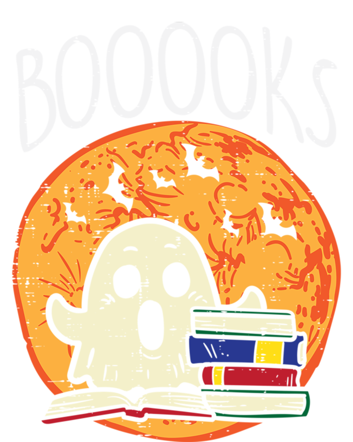 Boooks Moon Ghost Halloween Bookworm Librarian Teacher Book Great Gift Women's T-Shirt