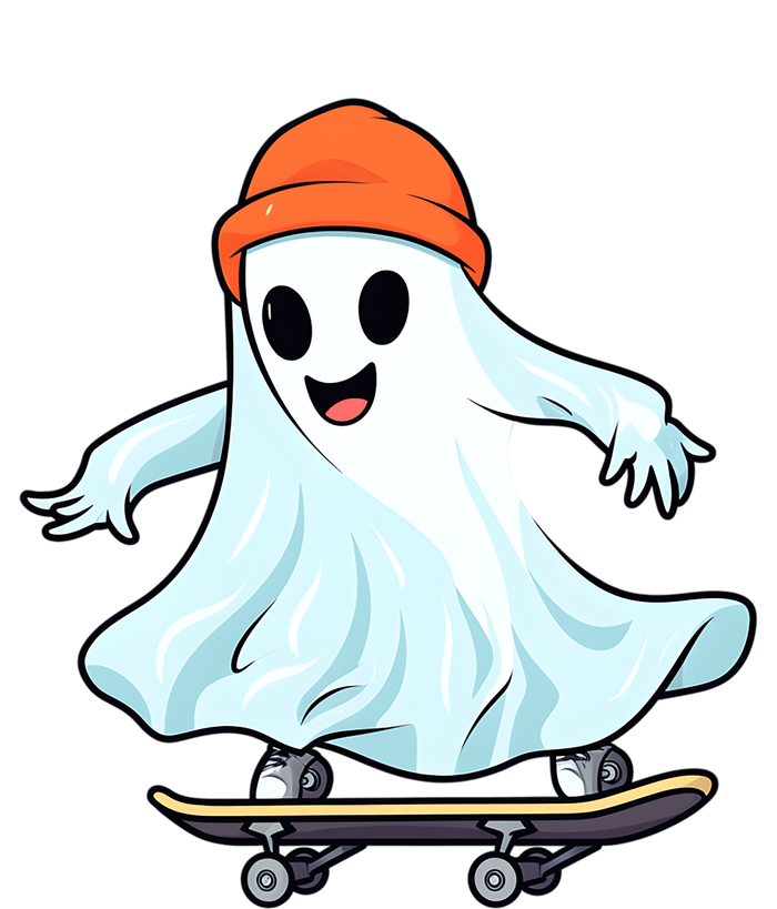 Cute Ghost Skateboard Skateboarding Retro Hippie Halloween Great Gift Mousepad