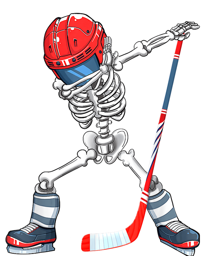 Dabbing Skeleton Hockey Halloween Costume Gift Boy Long Sleeve Pajama Set