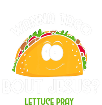 Wanna Taco Bout Jesus Lettuce Pray Funny Taco Gift Sustainable Knit Beanie