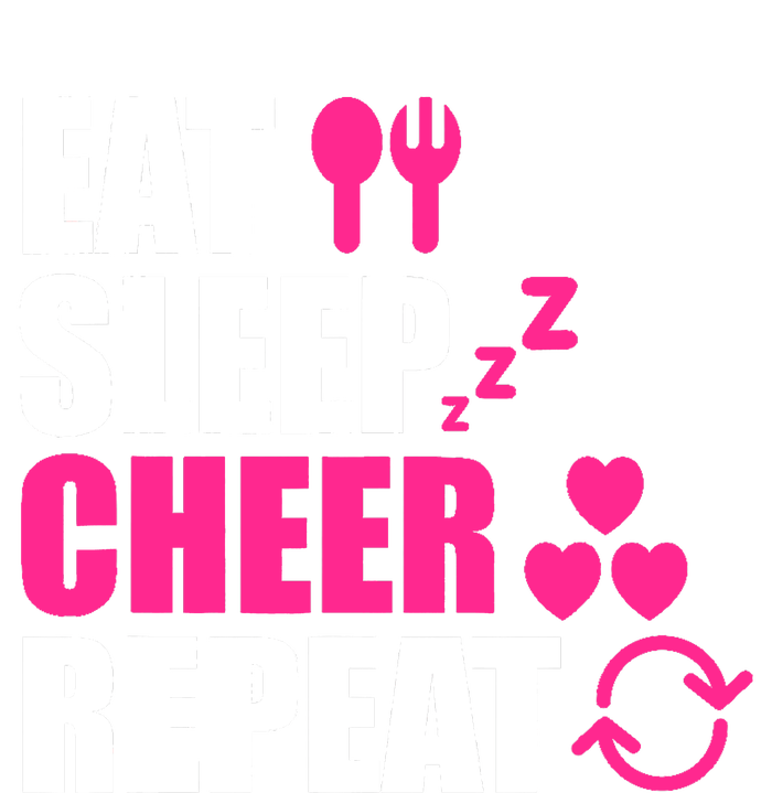 Eat Sleep Cheer Repeat Funny Cheerleader Cheering Squad Gag Grommeted Golf Towel