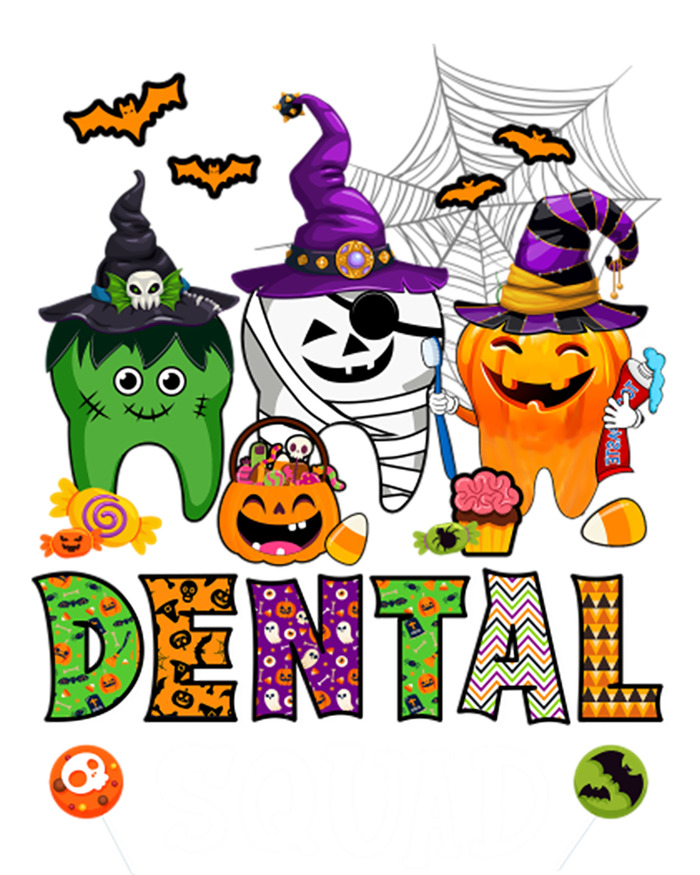 Dental Squad Costume Trick Or Teeth Denstist Halloween Ghost Gift T-Shirt