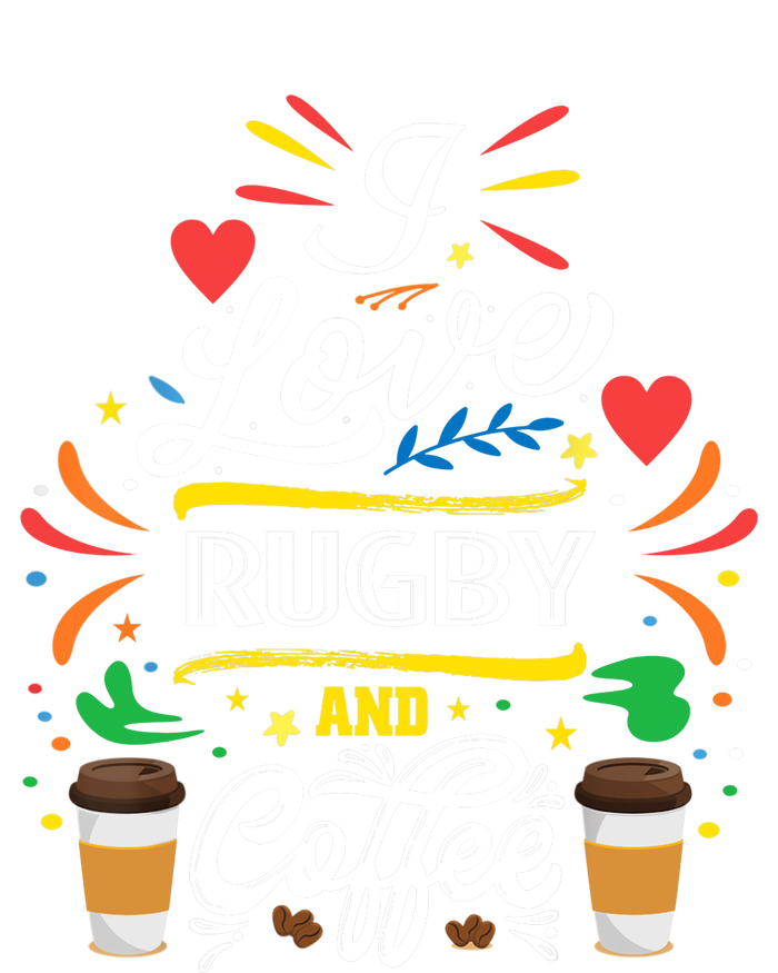 I Love RUGBY And Coffee Meme T-Shirt