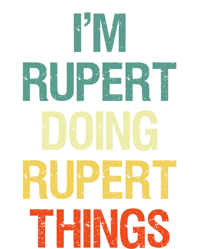 IM Rupert Doing Rupert Things Personalized First Name Gift Valucap Bio-Washed Visor