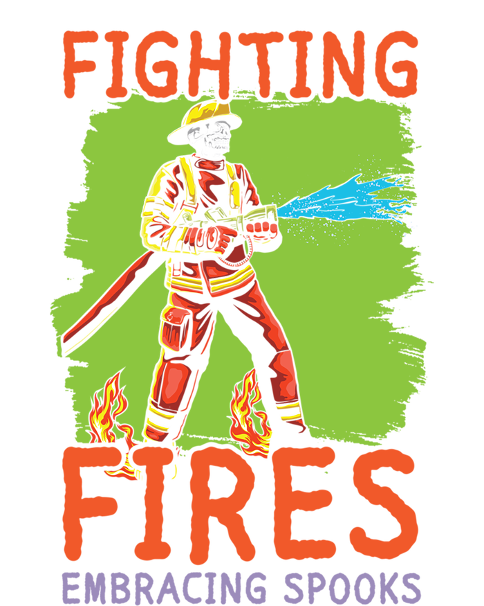 Fighting Fires Embracing Spooks Trick Or Treat Firefighter Gift Tank Top